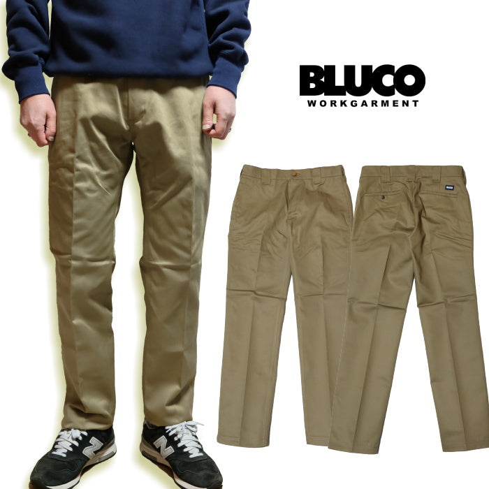 BLUCO ブルコ ワークパンツ チノパン スリムストレート 0063 TC生地BLUCO WORK GARMENT