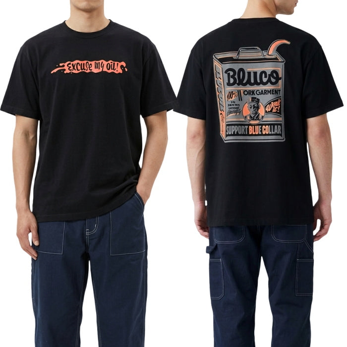 BLUCO ブルコ ドライコットンTシャツ JACK-O'ART WORKS 半袖 メンズ BLUCO WORK GARMENT ブラック 161-22-020