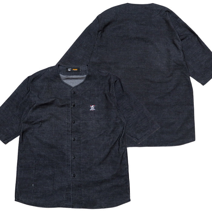 BLUCO ブルコ 鯉口シャツ ストレッチサマーコール 七分袖 ワークシャツ メンズ BLUCO WORK GARMENT 163-11-015