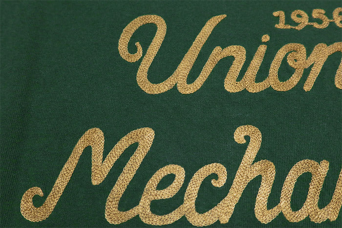 Pherrow's フェローズ 刺繍Tシャツ UM SUPPLY メンズ 半袖 グリーン 24S-PTP1