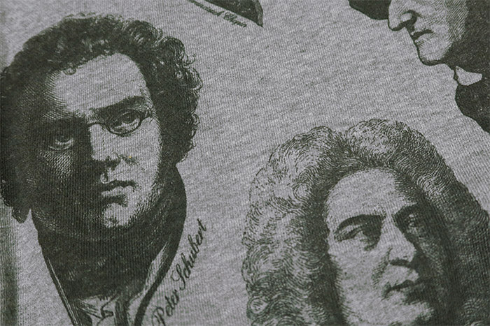 Pherrow's Sweatshirt with Double V Gusset, Charisma, Made in Japan, Composer Beethoven, Bach, 24W-CHARISMA