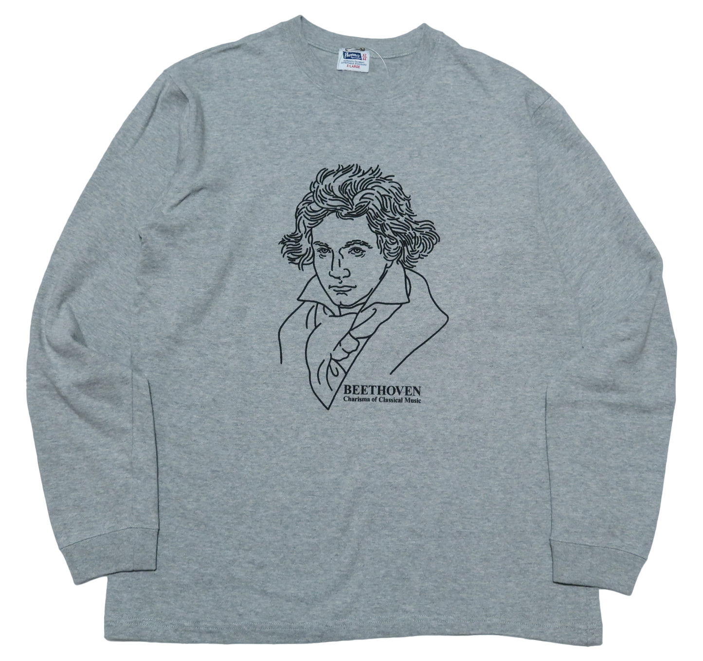 Pherrow's Long Sleeve T-Shirt 24W-PLT-B Beethoven Made in Japan