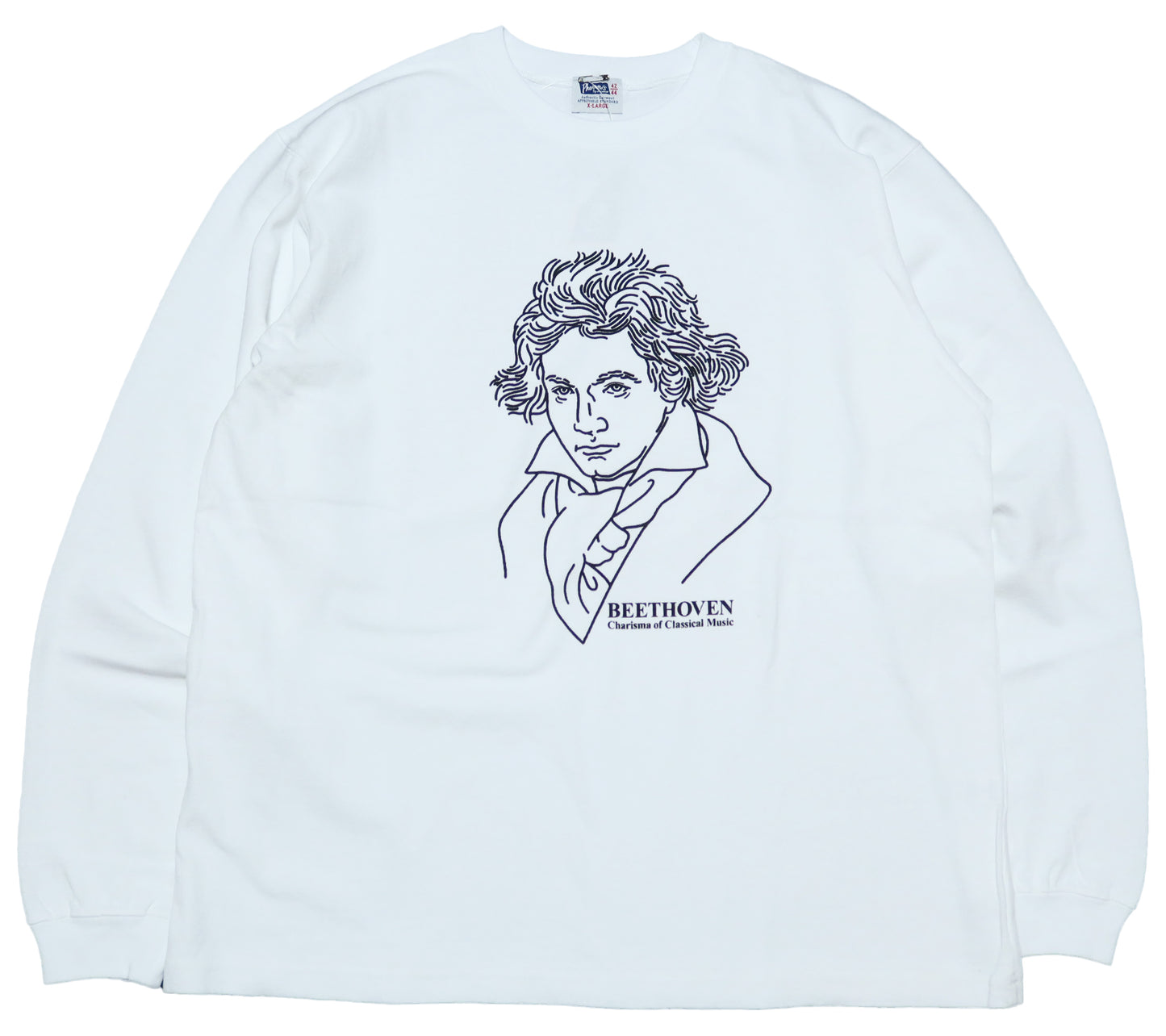 Pherrow's Long Sleeve T-Shirt 24W-PLT-B Beethoven Made in Japan