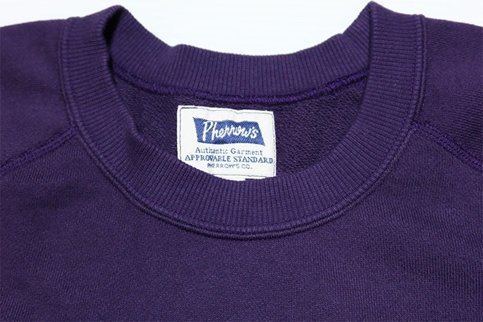 Pherrow's Sweatshirt Made in Japan Raglan Sleeve SANDERSON COLLEGE 24W-PRS1