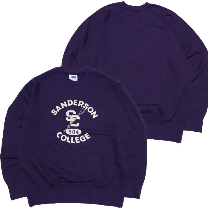Pherrow's Sweatshirt Made in Japan Raglan Sleeve SANDERSON COLLEGE 24W-PRS1