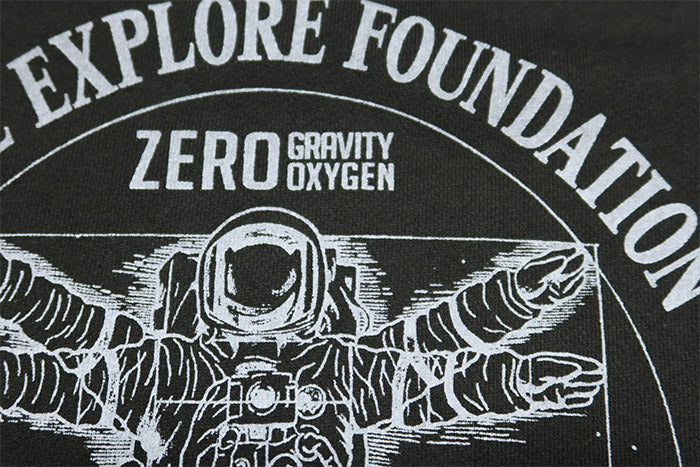 Pherrow's Sweatshirt Made in Japan VITRUVIAN ASTRONAUT Raglan Sleeve 24W-PRS2