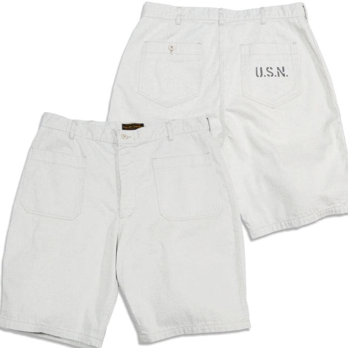 Pherrow's USNAVY denim shorts made in Japan 25S-PDDS1 men's USN military