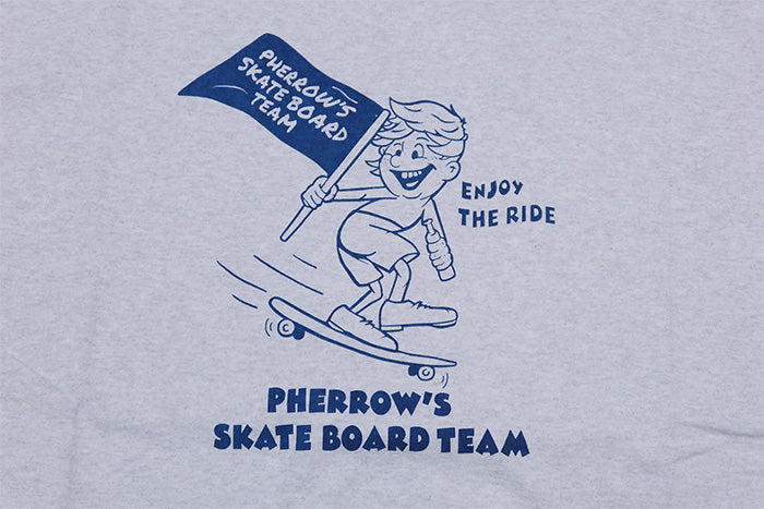 Pherrow's フェローズ Tシャツ リラックスシルエット SKATEBOAD TEAM 半袖 日本製 25S-PSPT2