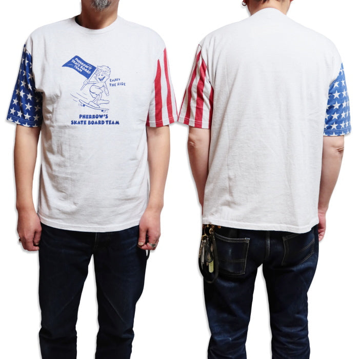 Pherrow's Fellows T-shirt Relaxed silhouette SKATEBOAD TEAM Short sleeve Made in Japan 25S-PSPT2