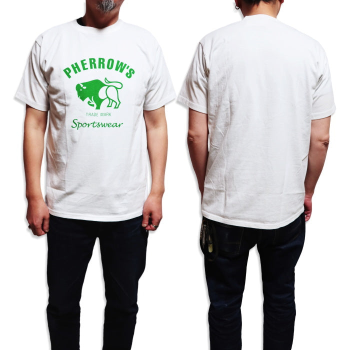 Pherrow's Fellows T-shirt TRADE MARK Buffalo short sleeve logo T 25S-PT2