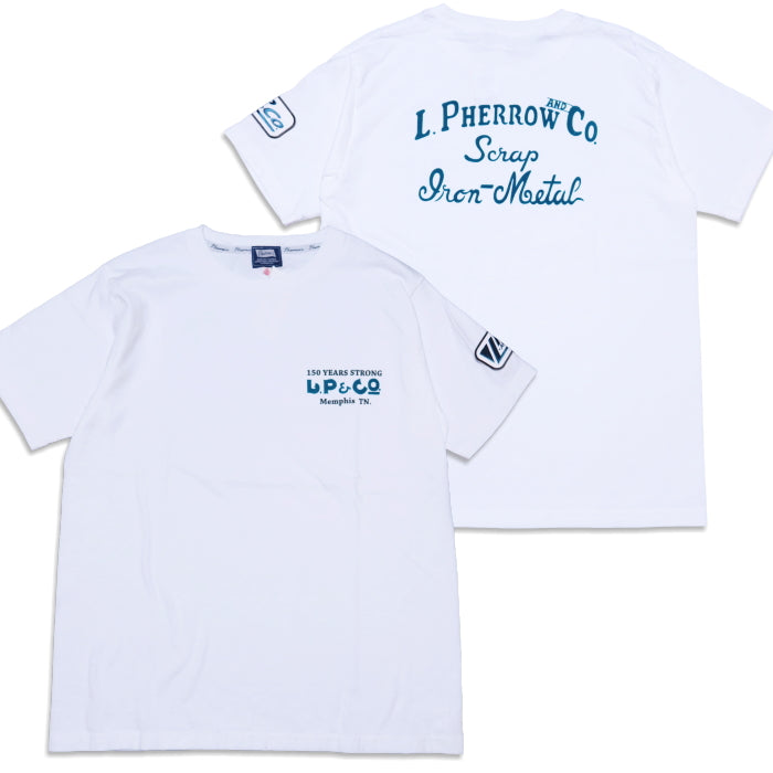 Pherrow's Custom Scrap Iron Metal Short Sleeve T-Shirt 25S-PT4 White
