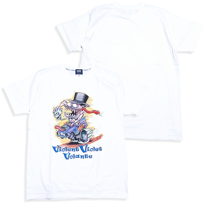 Pherrow's フェローズ Tシャツ Violent Violet Volante メンズ HOT ROD 半袖 26S-PT8