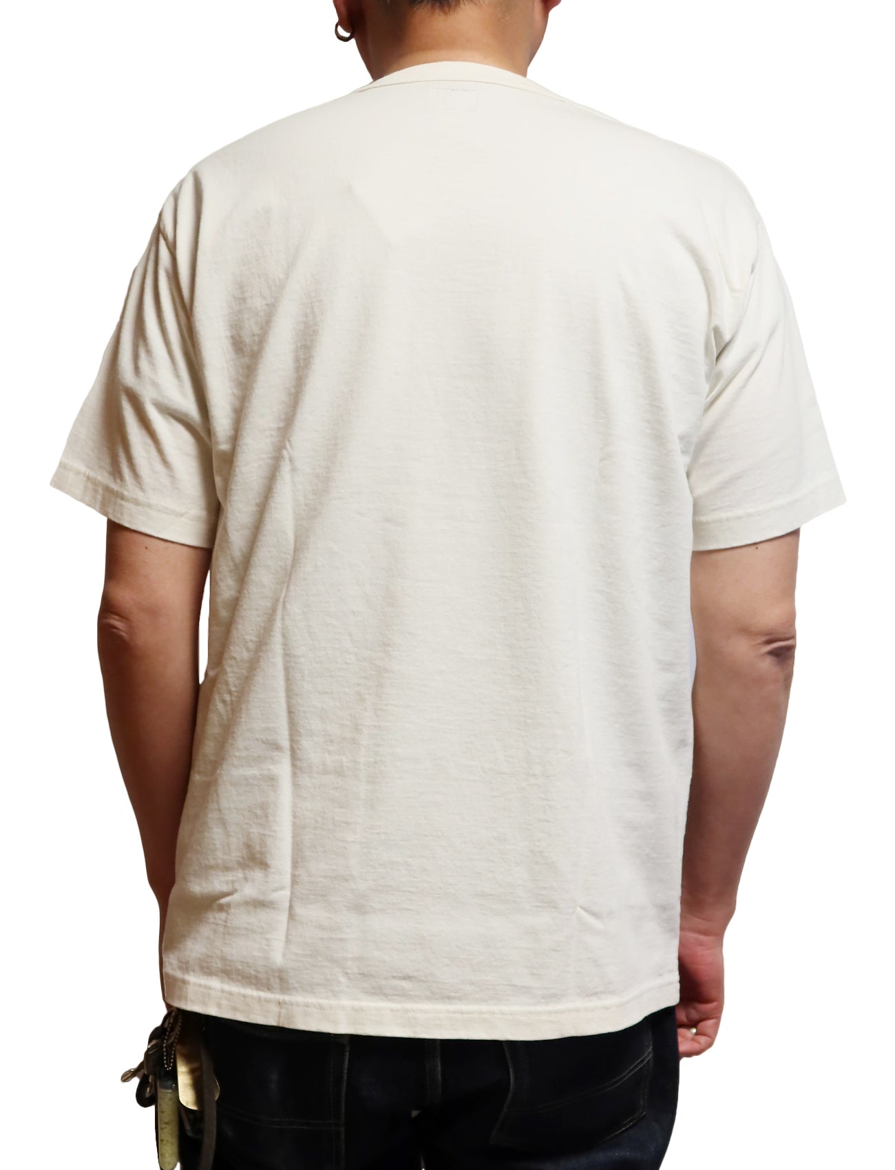 GUNZ MAISEL'S Men's Short Sleeve T-Shirt 444G085 Off White Made in Japan