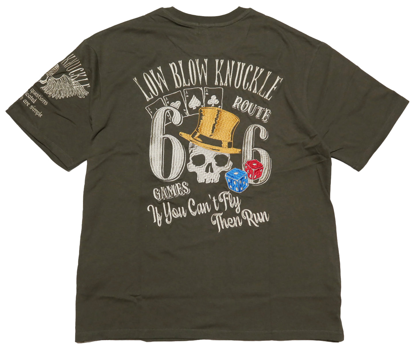 LOW BLOW KNUCKLE ローブローナックル Tシャツ "Route66" 半袖 554364