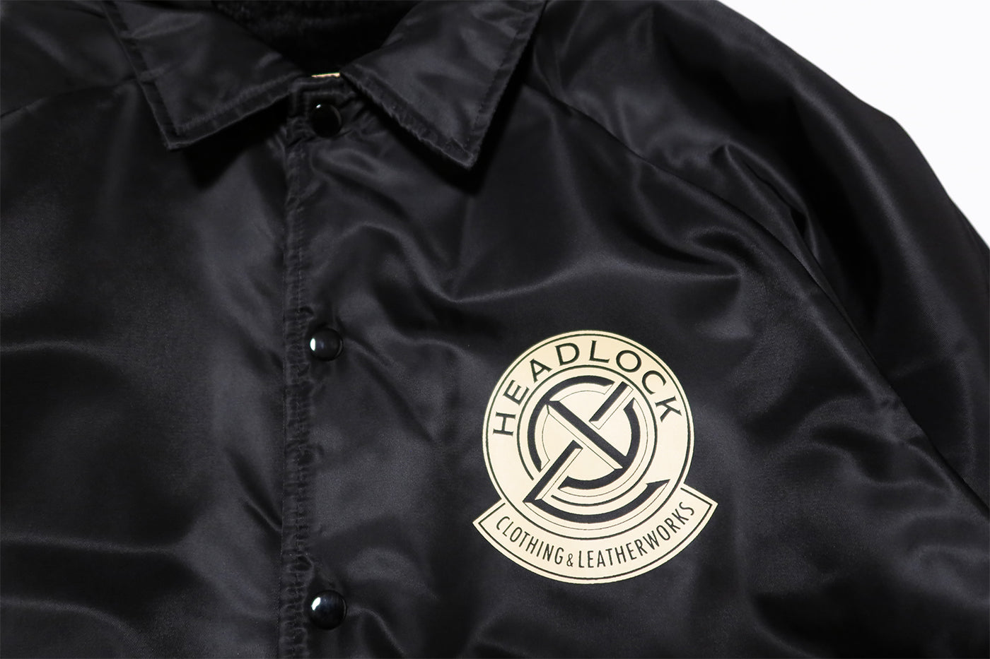 HEAD LOCK Coach Jacket Back Boa GOOD LUCK Original H LJK-015 Black