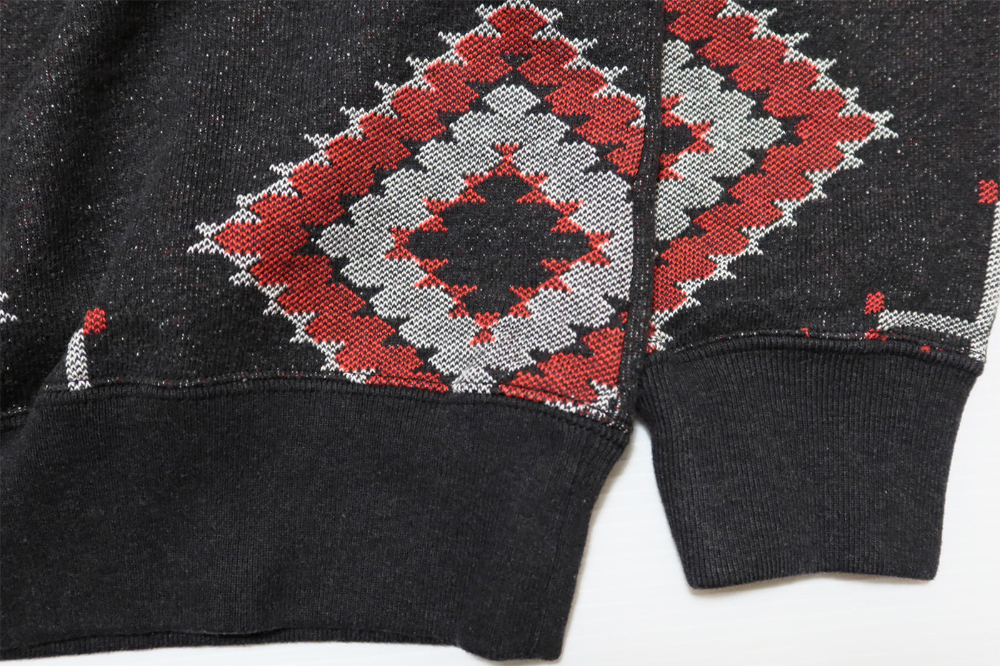 Pherrow's Jacquard Sweatshirt Navajo Pattern Men's Long Sleeve 24S-PNS1