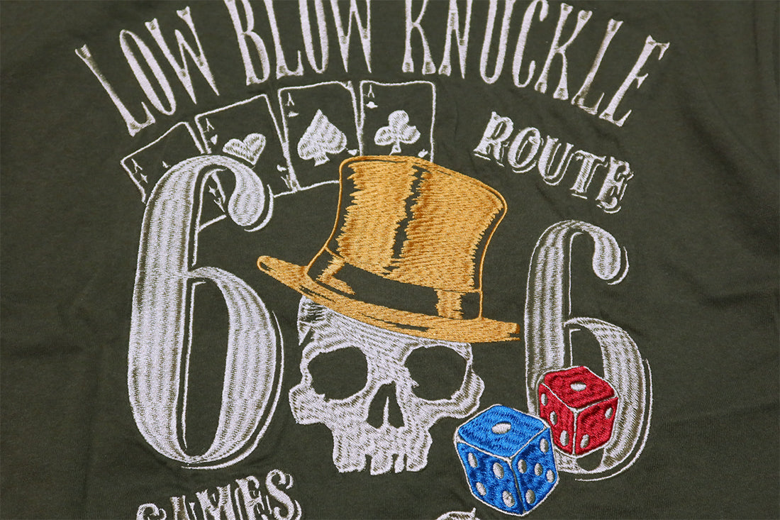 LOW BLOW KNUCKLE ローブローナックル Tシャツ "Route66" 半袖 554364