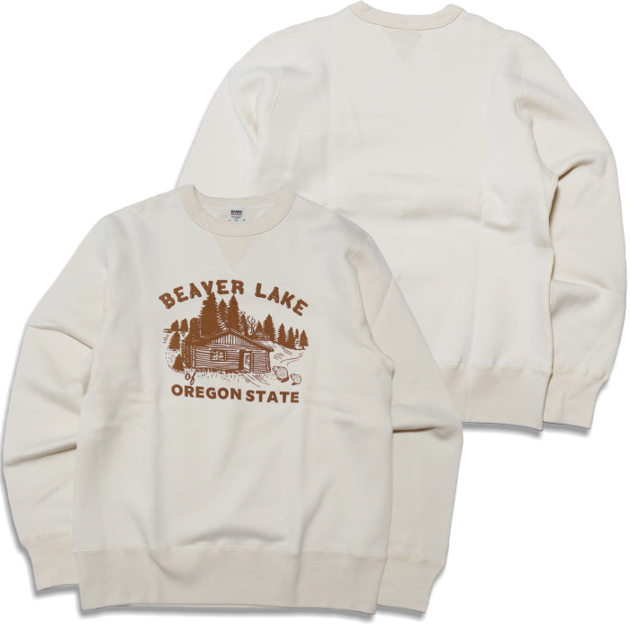 BARNS OUTFITTERS(バーンズアウトフィッターズ) 両VガゼットスウェットシャツBEAVER LAKE COZUN 日本製 BR-24393