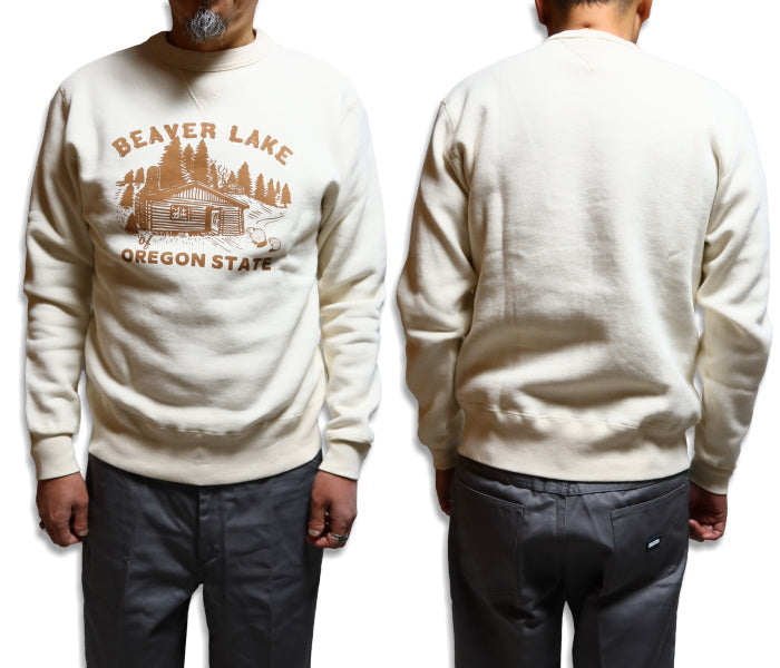 BARNS OUTFITTERS(バーンズアウトフィッターズ) 両VガゼットスウェットシャツBEAVER LAKE COZUN 日本製 BR-24393