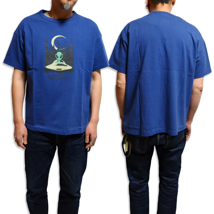 BARNS OUTFITTERS T-shirt ROSWELL round body made in Japan BR-25174