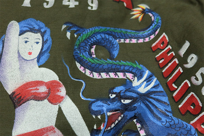 BUZZ RICKSON'S バズリクソンズ M-43フィールドジャケット"BUZZ RICKSON MFG.CO."ハンドペイント"DRAGON&LADY" M-1943 日本製 BR15723