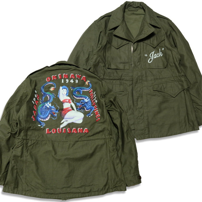 BUZZ RICKSON'S バズリクソンズ M-43フィールドジャケット"BUZZ RICKSON MFG.CO."ハンドペイント"DRAGON&LADY" M-1943 日本製 BR15723