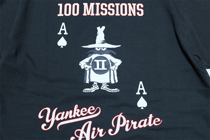 BuzzRickson's バズリクソンズ Tシャツ YANKEE AIR PIRATE 100 MISSIONS BR79514 ファントムフライヤー 半袖