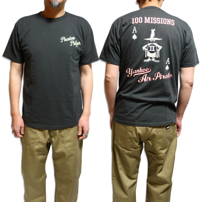 BuzzRickson's バズリクソンズ Tシャツ YANKEE AIR PIRATE 100 MISSIONS BR79514 ファントムフライヤー 半袖