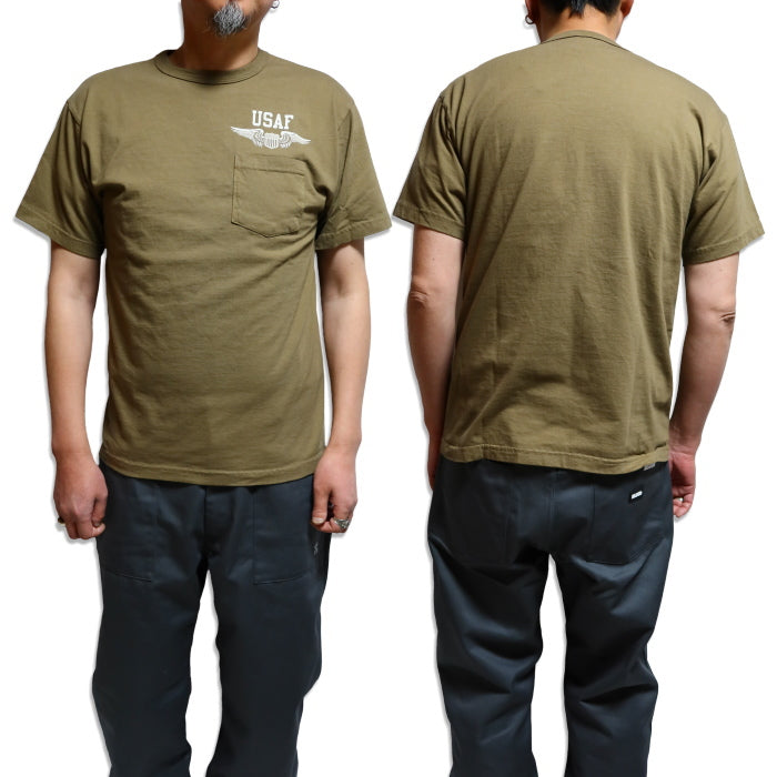 BuzzRickson's バズリクソンズ ポケットTシャツ U.S. AIR FORCE BR79579 メンズ 半袖 エアフォース