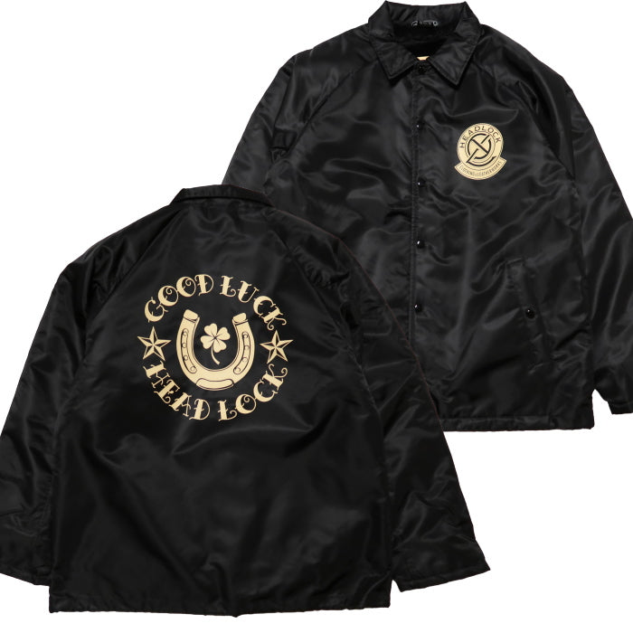 HEAD LOCK Coach Jacket Back Boa GOOD LUCK Original H LJK-015 Black