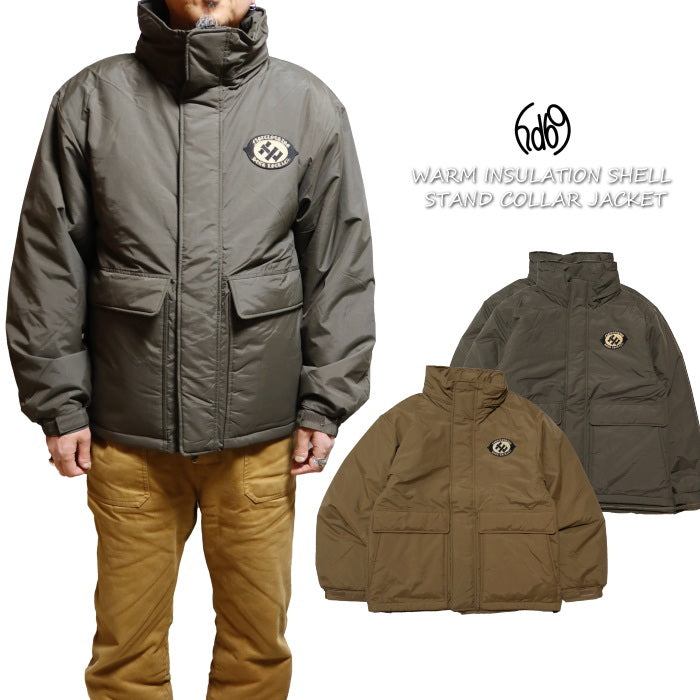 HEAD LOCK Headlock padded jacket, stand-up collar, quilted, hood-in, original logo, HLJK-020