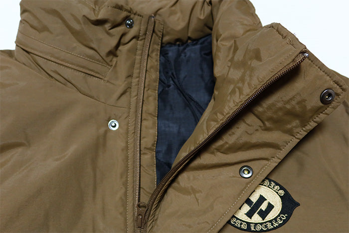 HEAD LOCK Headlock padded jacket, stand-up collar, quilted, hood-in, original logo, HLJK-020