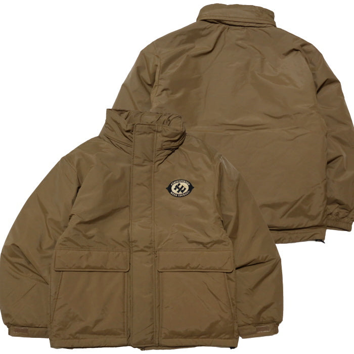 HEAD LOCK Headlock padded jacket, stand-up collar, quilted, hood-in, original logo, HLJK-020