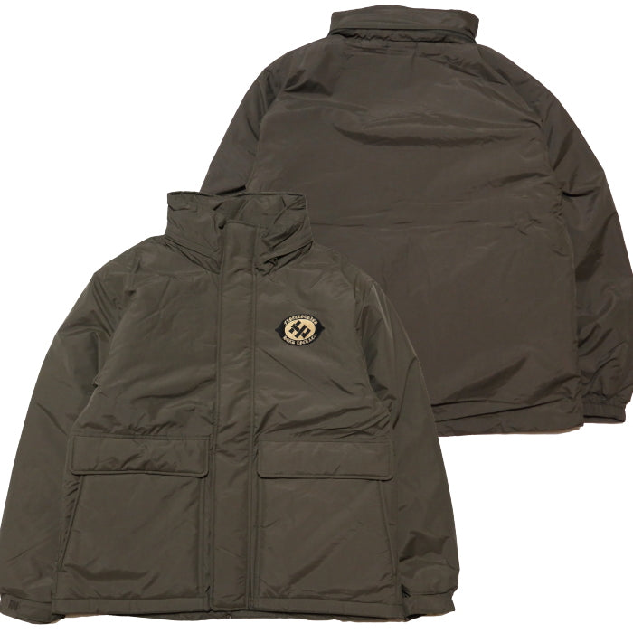 HEAD LOCK Headlock padded jacket, stand-up collar, quilted, hood-in, original logo, HLJK-020