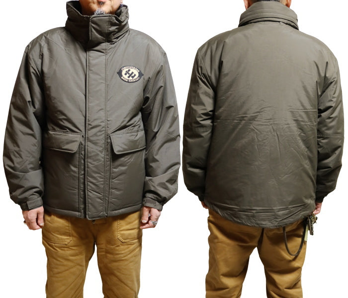 HEAD LOCK Headlock padded jacket, stand-up collar, quilted, hood-in, original logo, HLJK-020
