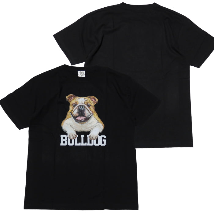 JOSHUATREES ジョシュアツリー 犬プリントTシャツ ブルドッグ アニマルプリント BULLDOG 犬T メンズ Tシャツ JSTR-004