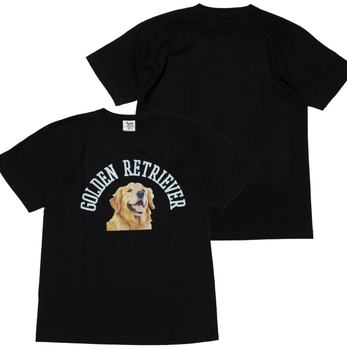 JOSHUATREES ジョシュアツリー 犬プリントTシャツ ゴールデンレトリーバー 愛犬家や古着,ヴィンテージ好きに メンズ 半袖 JSTR-005