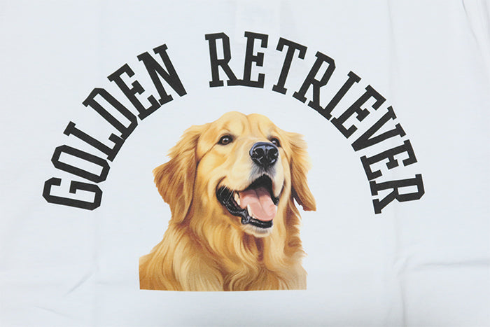 JOSHUATREES ジョシュアツリー 犬プリントTシャツ ゴールデンレトリーバー 愛犬家や古着,ヴィンテージ好きに メンズ 半袖 JSTR-005