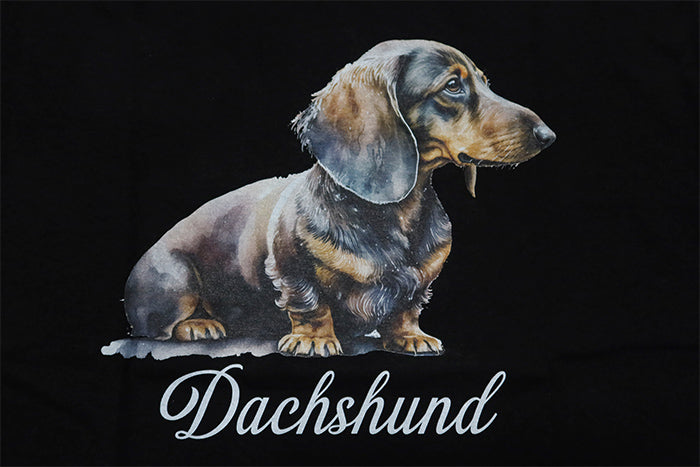 JOSHUATREES ジョシュアツリー 犬プリントTシャツ ダックスフンド 愛犬家や古着,ヴィンテージ好きに メンズ 半袖 JSTR-006
