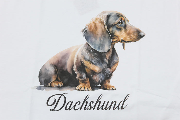 JOSHUATREES ジョシュアツリー 犬プリントTシャツ ダックスフンド 愛犬家や古着,ヴィンテージ好きに メンズ 半袖 JSTR-006