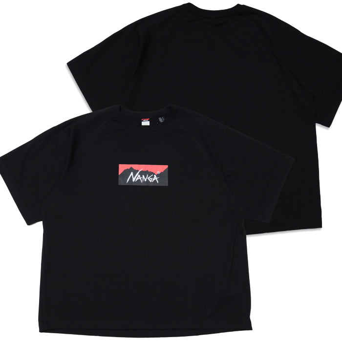 NANGA Eco Hybrid Loose Fit T-Shirt Box Logo T Raglan Sleeve N2500-1M025Z