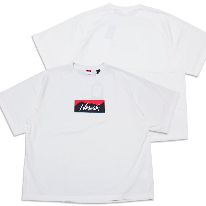NANGA Eco Hybrid Loose Fit T-Shirt Box Logo T Raglan Sleeve N2500-1M025Z