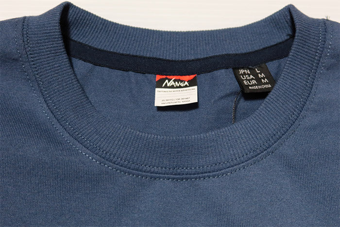 NANGA Eco Hybrid Mountain Logo T-Shirt Regular Fit Logo T NW2211-1G208