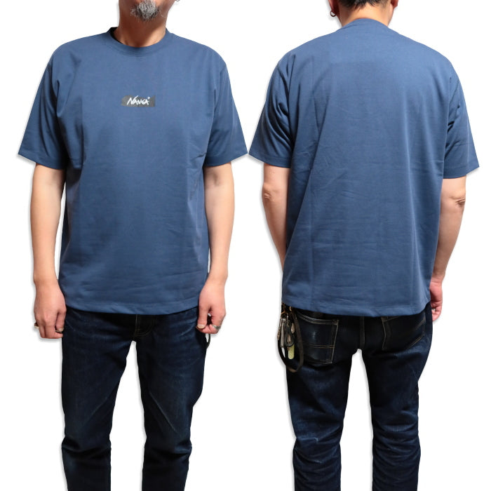 NANGA Eco Hybrid Mountain Logo T-Shirt Regular Fit Logo T NW2211-1G208
