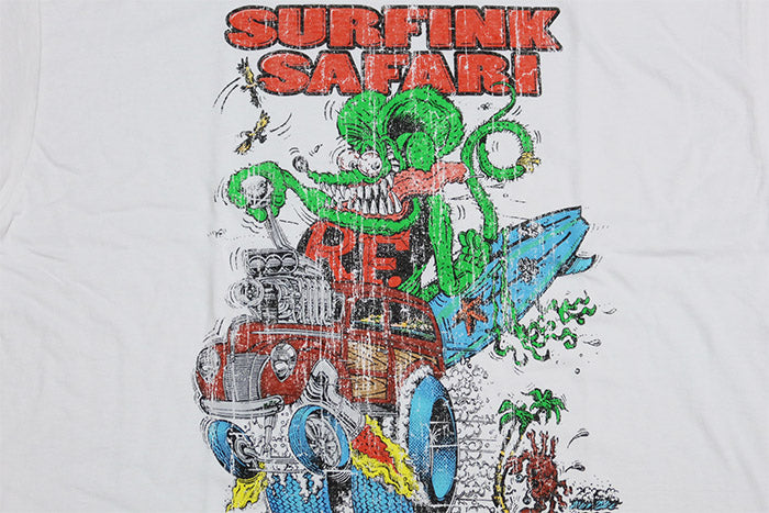 Rat Fink ラットフィンクTシャツ DISTRESSED SURFINK SAFARI エド・ロス サーフィンク インポートTシャツ RATFINK-2