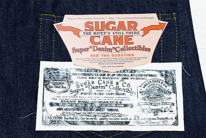 SUGAR CANE Jeans S1945 Model Non-Wash Super Denim Collectibles #01 SC49001 Made in Japan