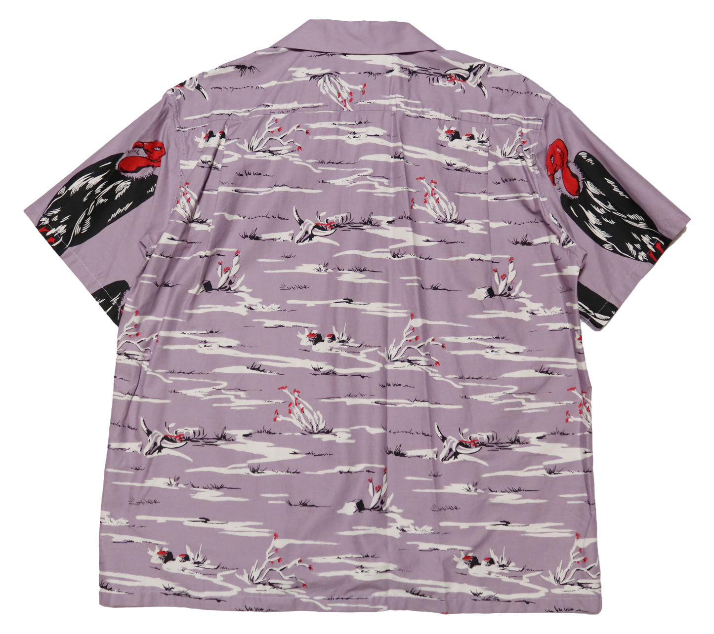STAR OF HOLLYWOOD Cotton Typewriter Open Shirt Condor Short Sleeve SH39311 Made in Japan Purple
