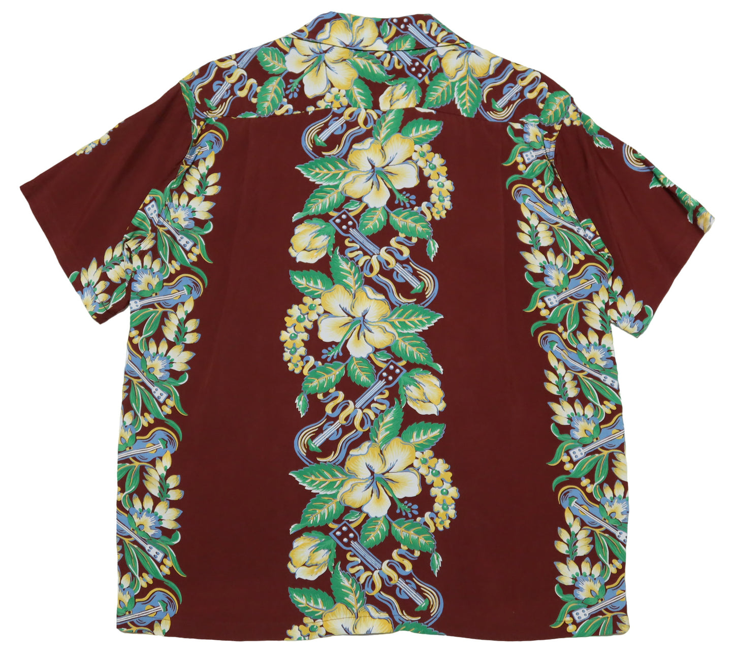 SUN SURF サンサーフ アロハシャツ レーヨン BLESSING GIFT FROM HAWAII 半袖 ハワイアンシャツ SS39212 日本製 ブラウン