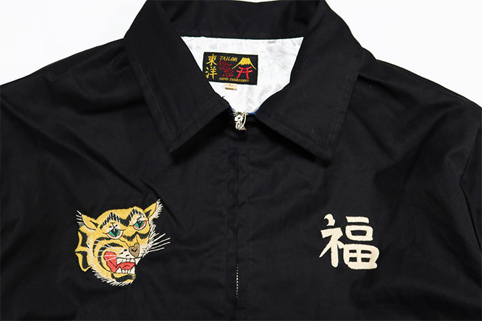 TAILOR TOYO テーラー東洋 ベトジャン ベトナムマップ TT15546 ベトナムジャケット メンズ ブラック