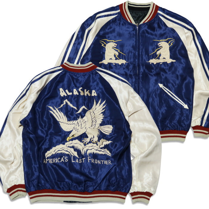 TAILOR TOYO テーラー東洋 スカジャン スーベニアジャケット ALASKAN EAGLE×DOG SLED アラスカ 白熊 鷲 メンズ TT15790-128